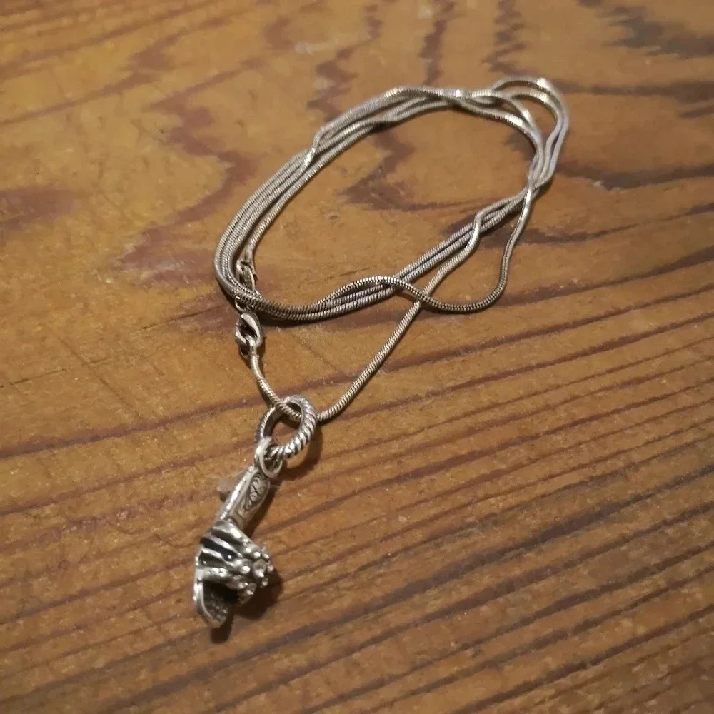 Sterling high  heel necklace
